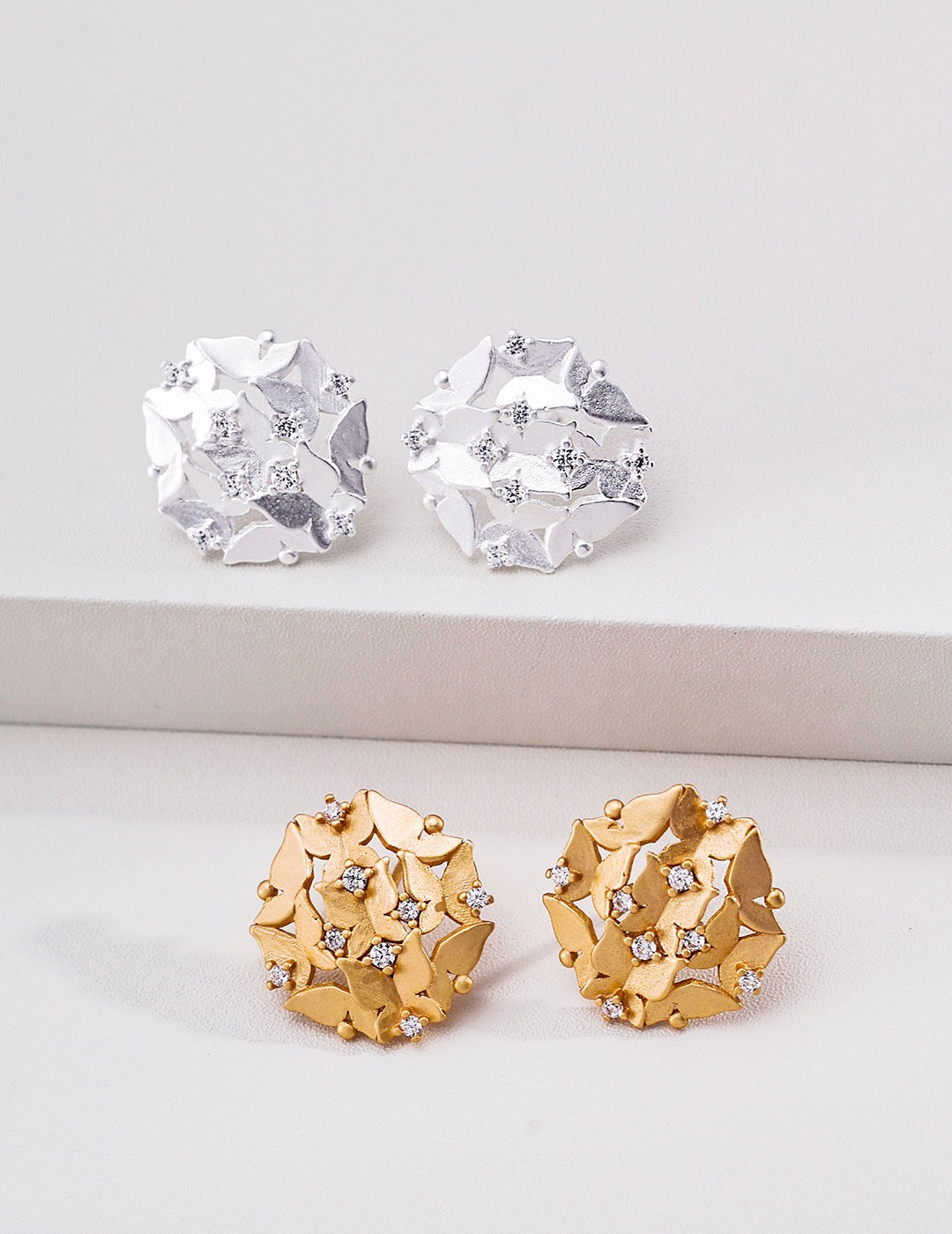 Hydrangeas S925 Earing