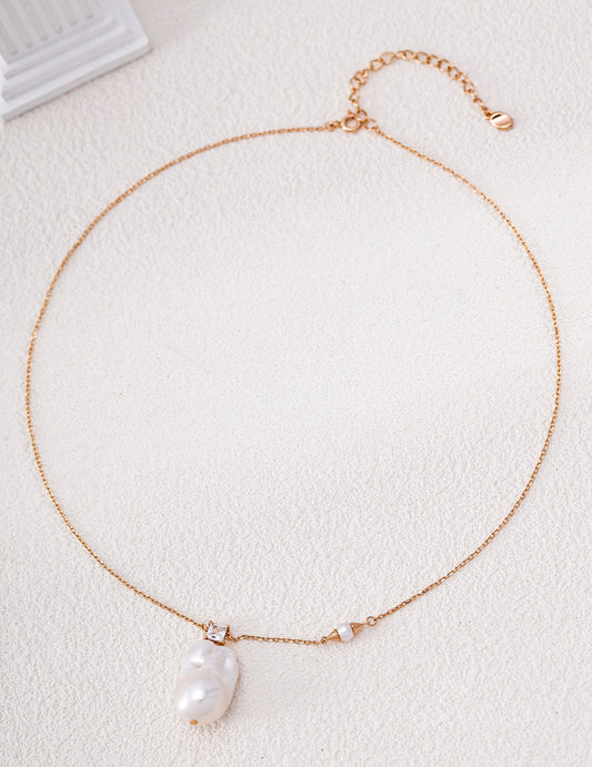 Baroque Pearl+ S925 Nacklace