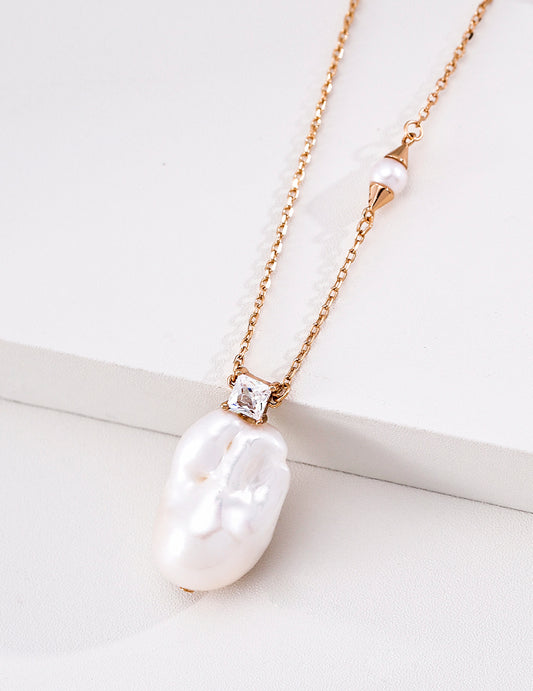 Baroque Pearl+ S925 Nacklace