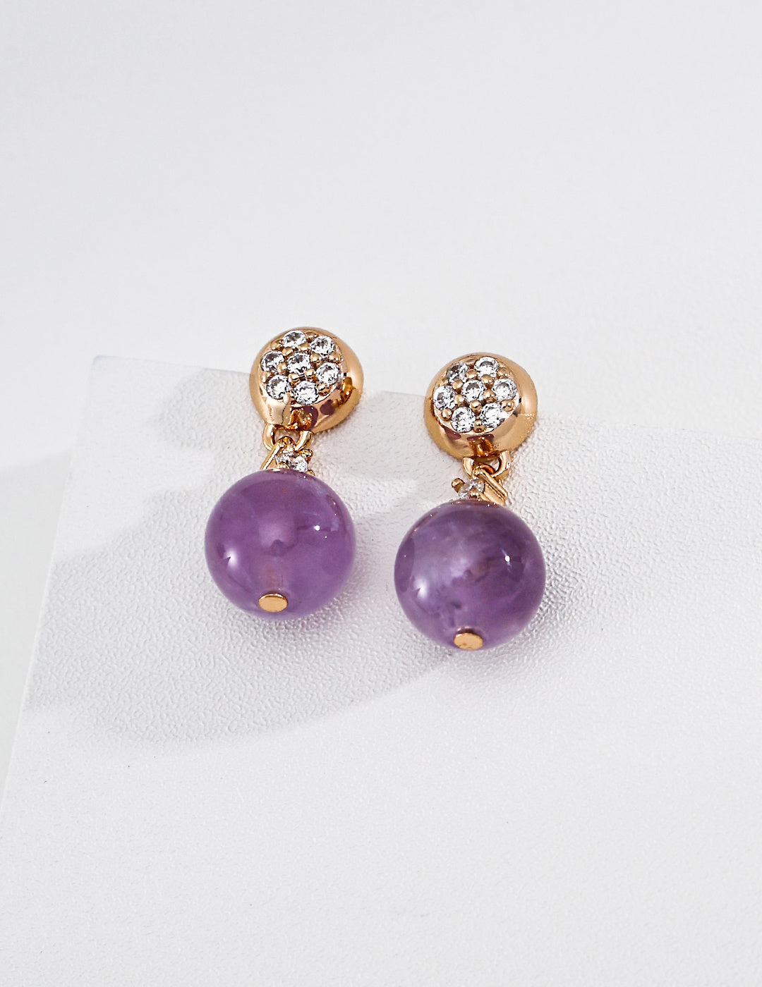 Baroque Pearl & Amethyst earing
