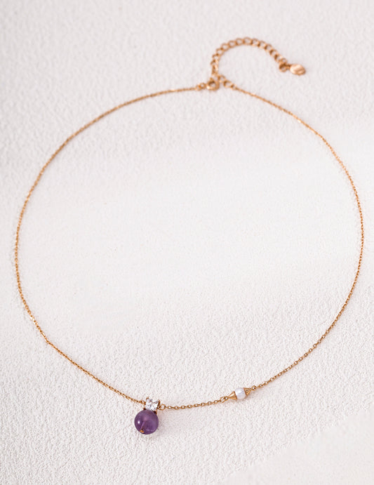Amethyst + s925 nacklace