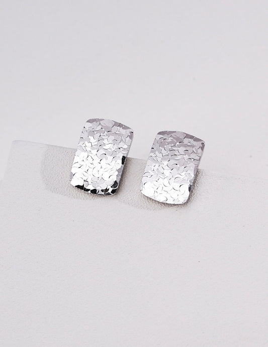 S925 Silver Simple Retro Stud Earrings