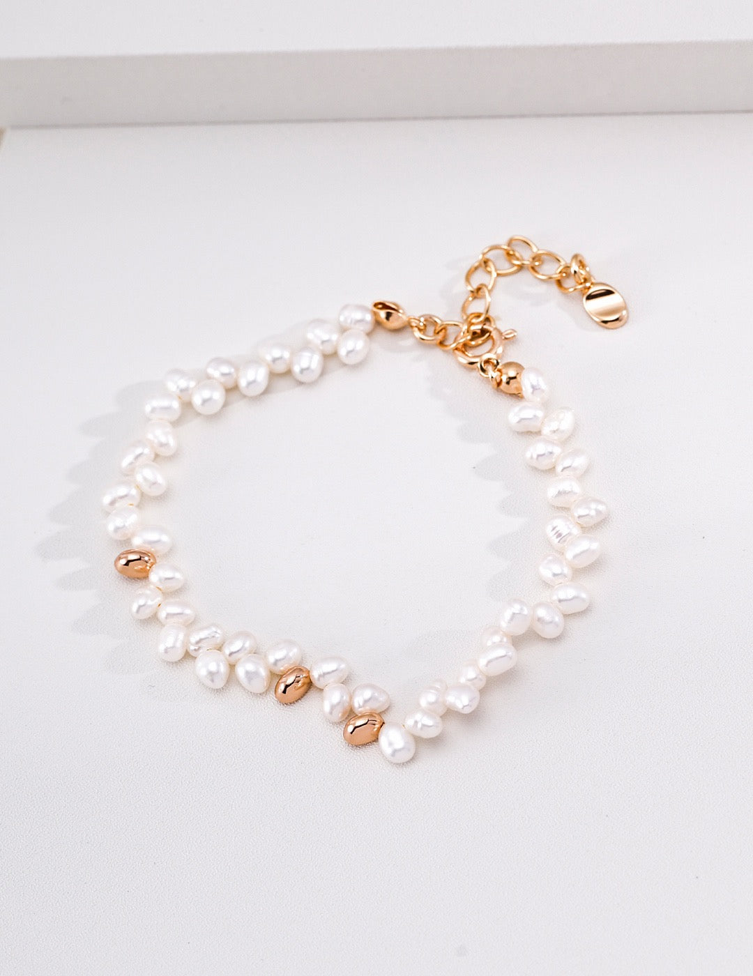 S925 Sterling Silver Simple Natural Pearl Bracelet