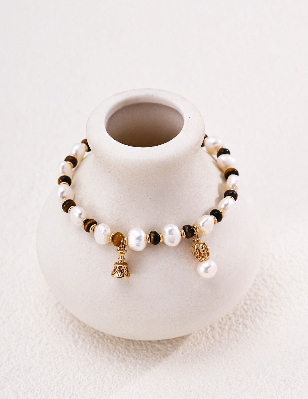 Tiger's eye + Pearl | Bracelet